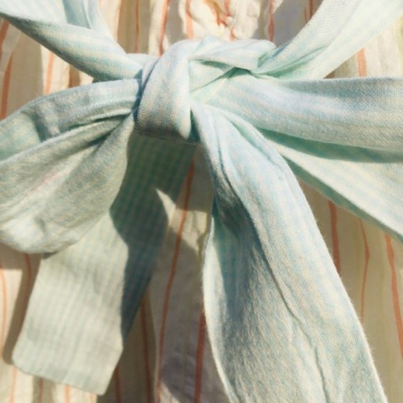 Classical, EUC, Seersucker, Cotton, Dress in Pastels, & Pale Blue Gingham  3T - Picture 7 of 7